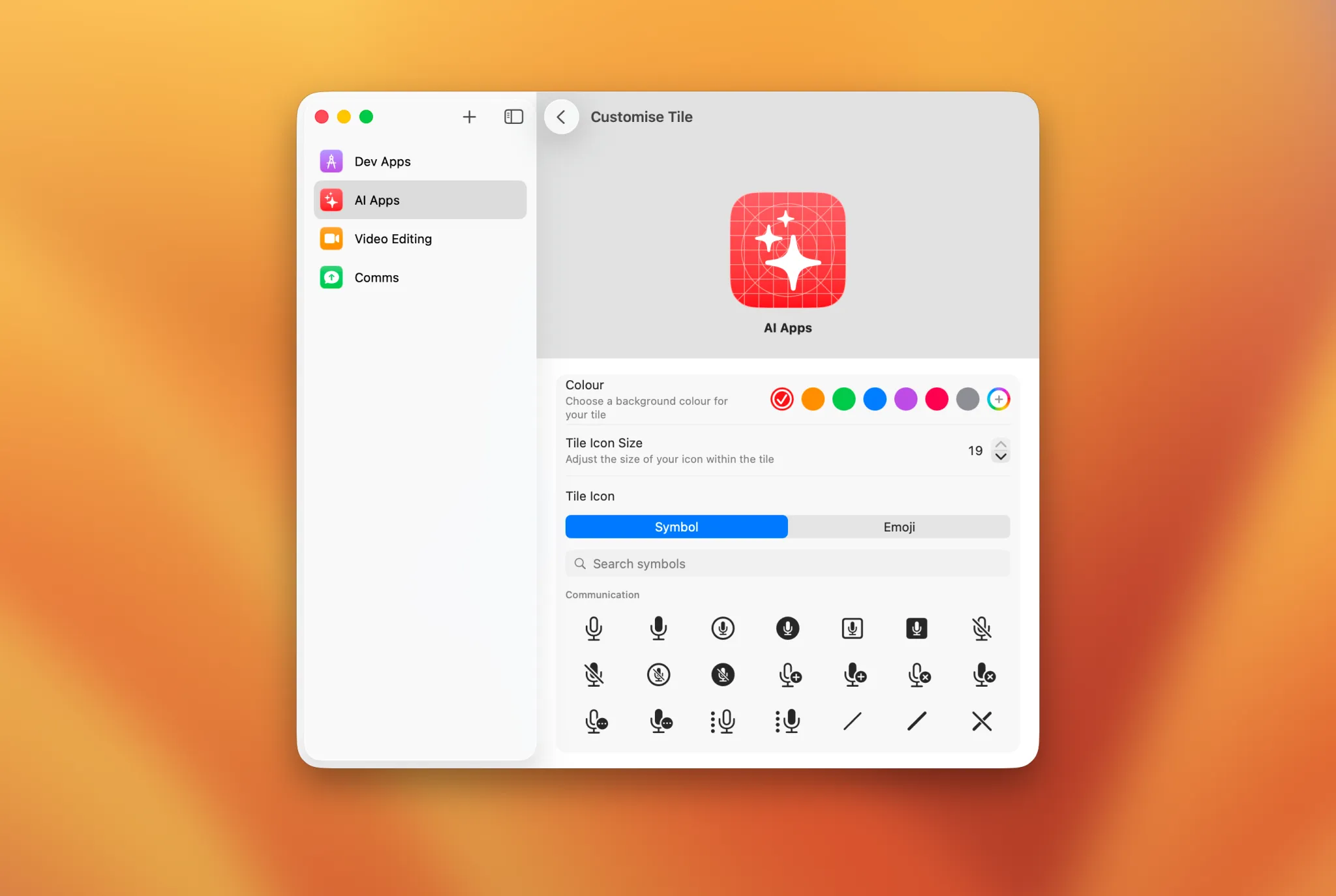 Colour, symbols, emoji, size & weight